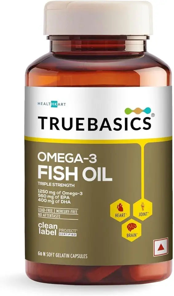 Omega 3 Fish Oil Capsules 60 Capsules 1250 mg D94252