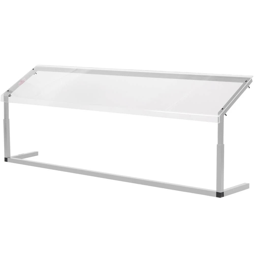 Clear Adjustable Single Sided Sneeze Guard Q214