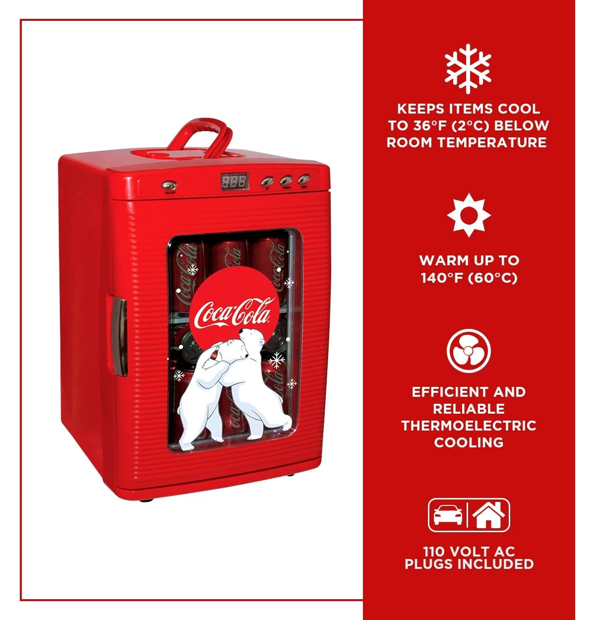 Portable Cooler Warmer with Display 25L (26 qt) V981
