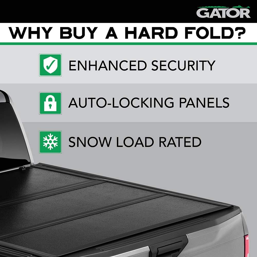 Hard Tri-Fold Truck Bed Tonneau Cover for Ford F-150 6' 7" Bed G53108
