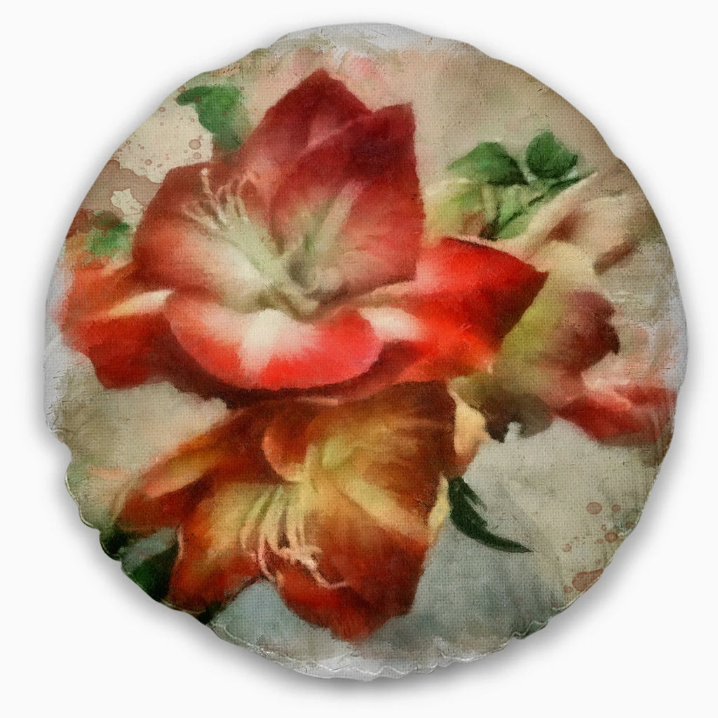 Floral Throw Pillow 16 in. x 16 in. Z756477