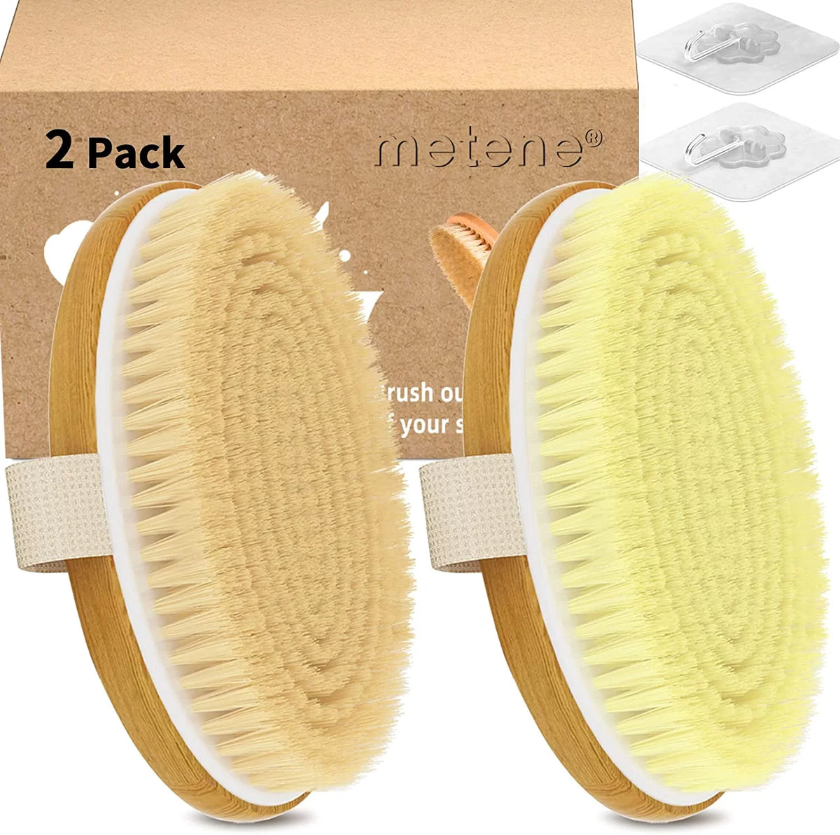 2 Pack Dry Body Brushes N335641