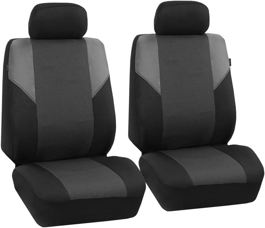 Beige Black Full Set Car Seat Covers Q16270