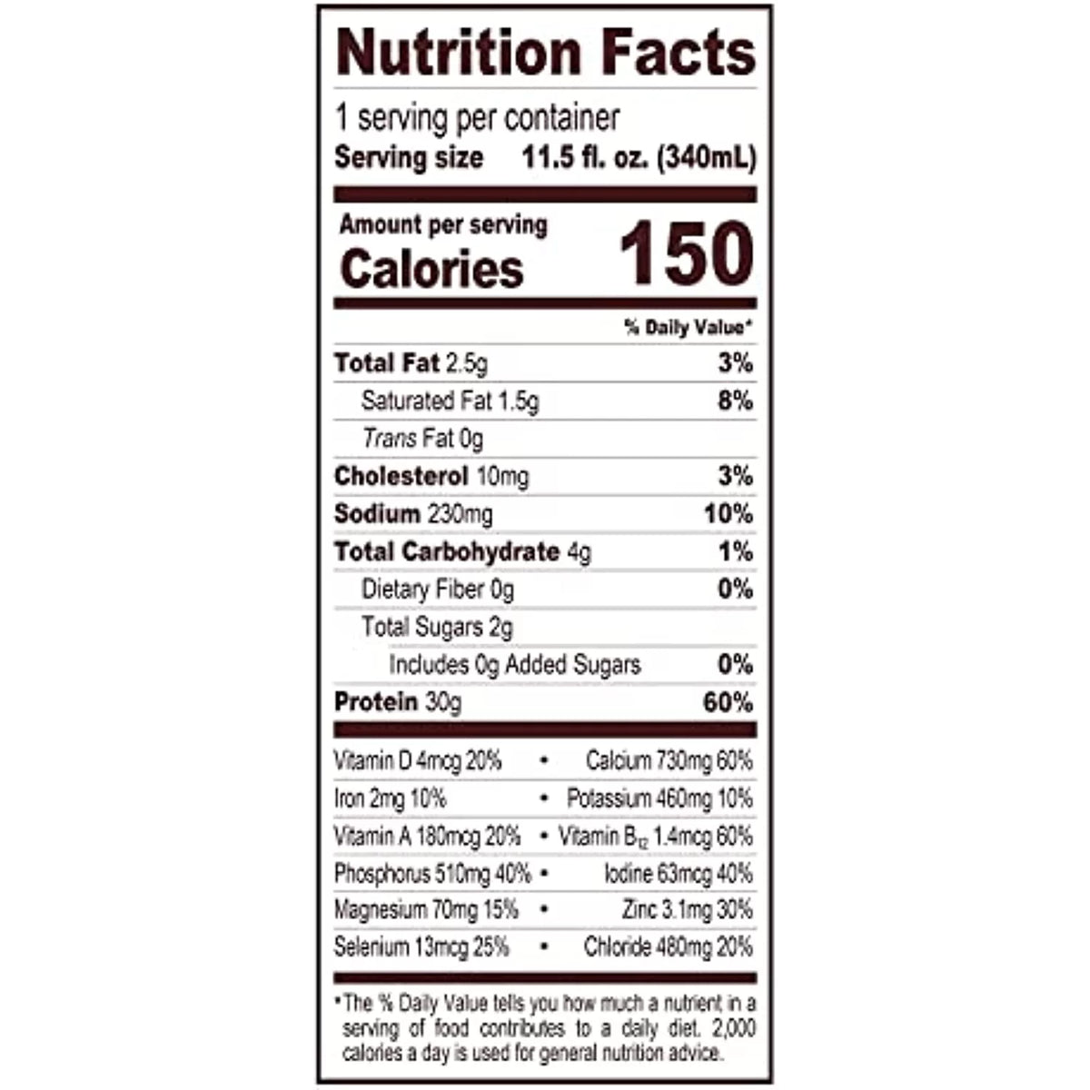 High Protein Chocolate Shake, 12 pk. P21207