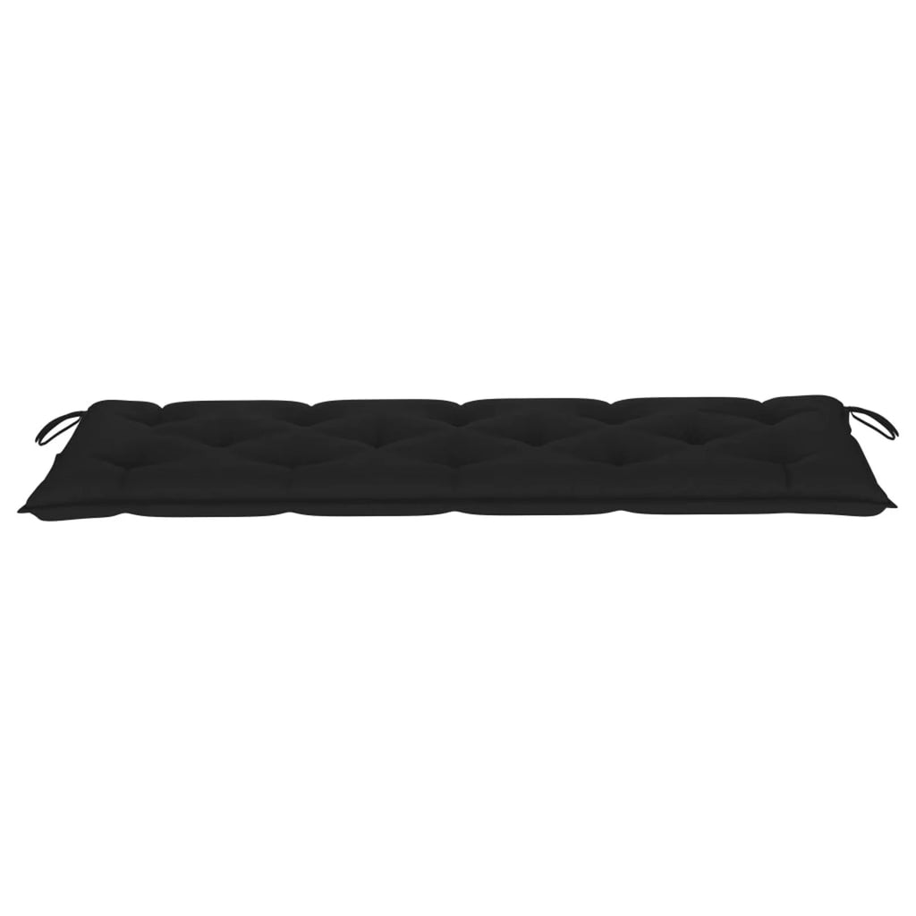Black Cushion Teak Wood Garden Bench Q9402