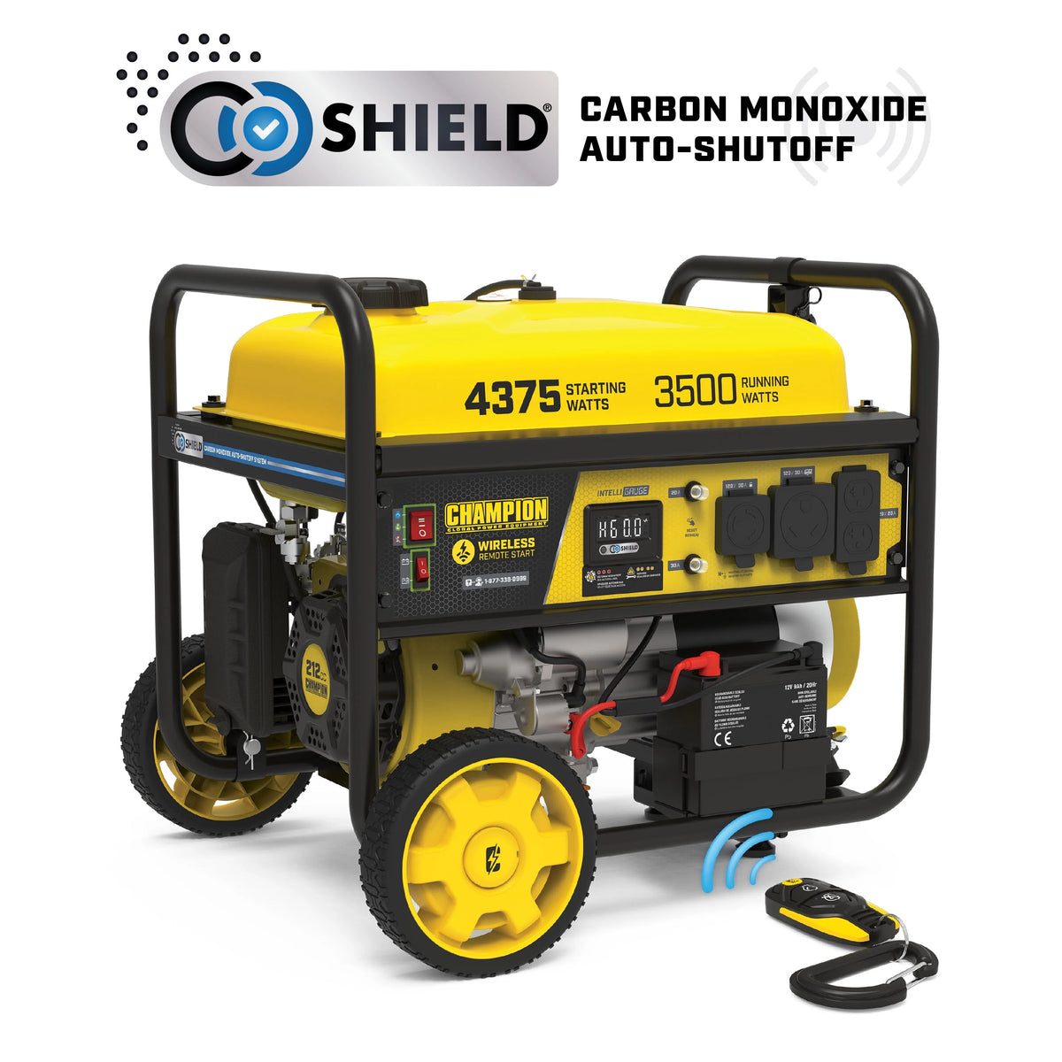 3500-Watt Portable Generator with Wireless Remote Start V62572