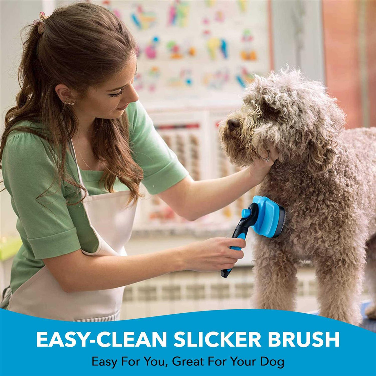 Dog Self Cleaning Slicker Brush U830