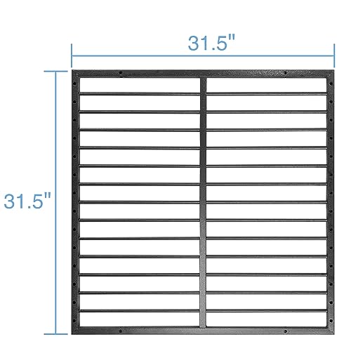 32" Height 6 Panel Black Dog Playpen with Door F31841