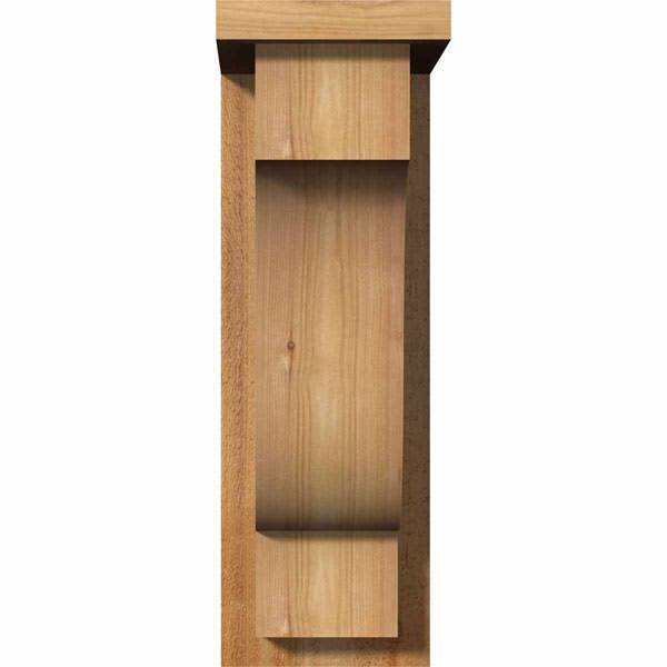Rough Sawn Corbel with Backplate, Western Red Cedar B90761