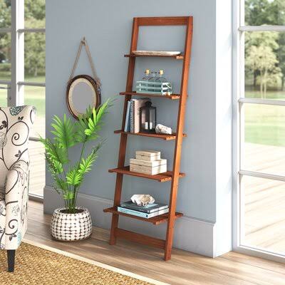 Cherry Ladder Bookcase Y653