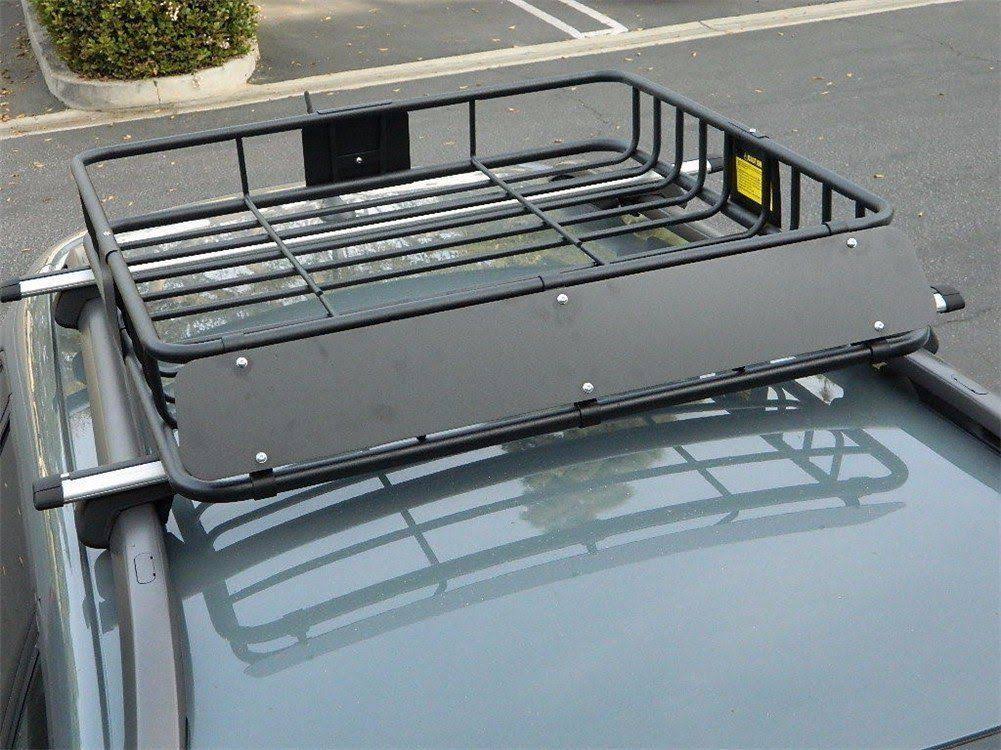 Black Roof Rack Cargo Carrier with Luggage Basket W12758