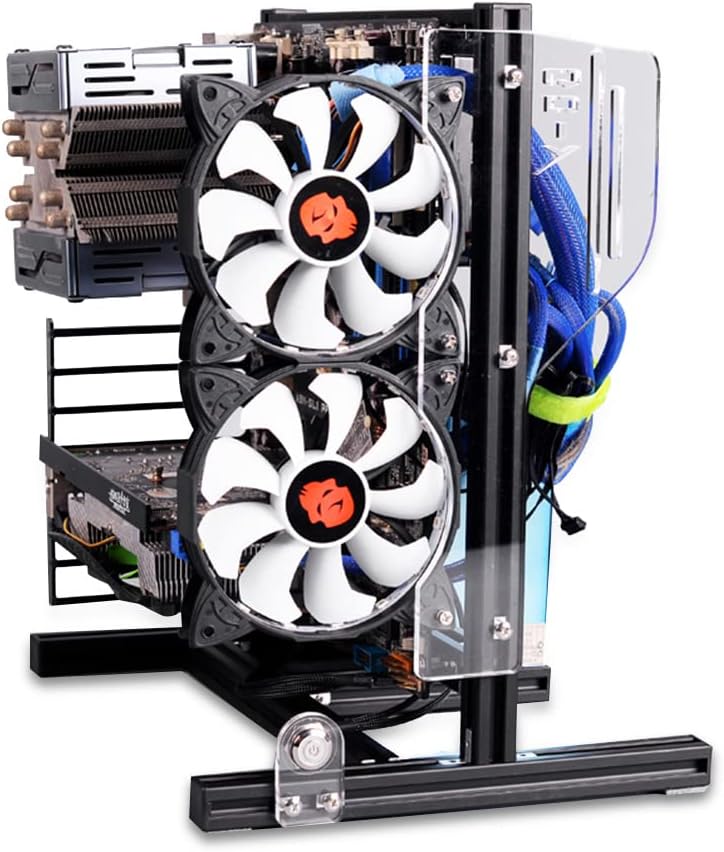 Open Aluminum Alloy Frame ATX PC Computer Chassis U603732