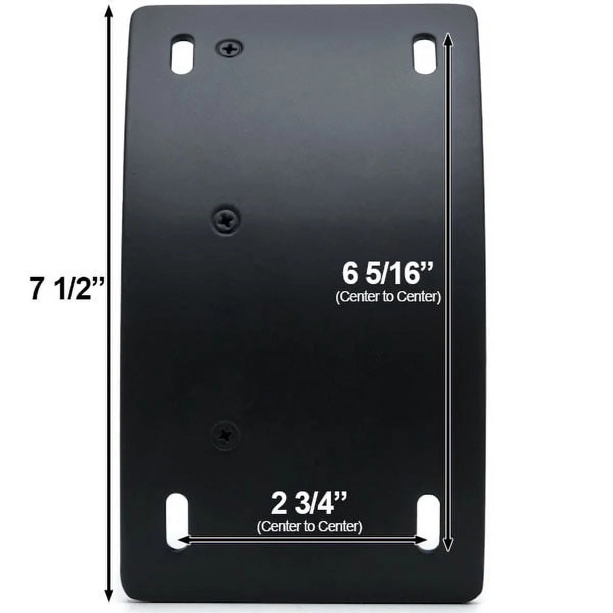 Black Vertical Axle Mount Motorcycle Plate Holder F578