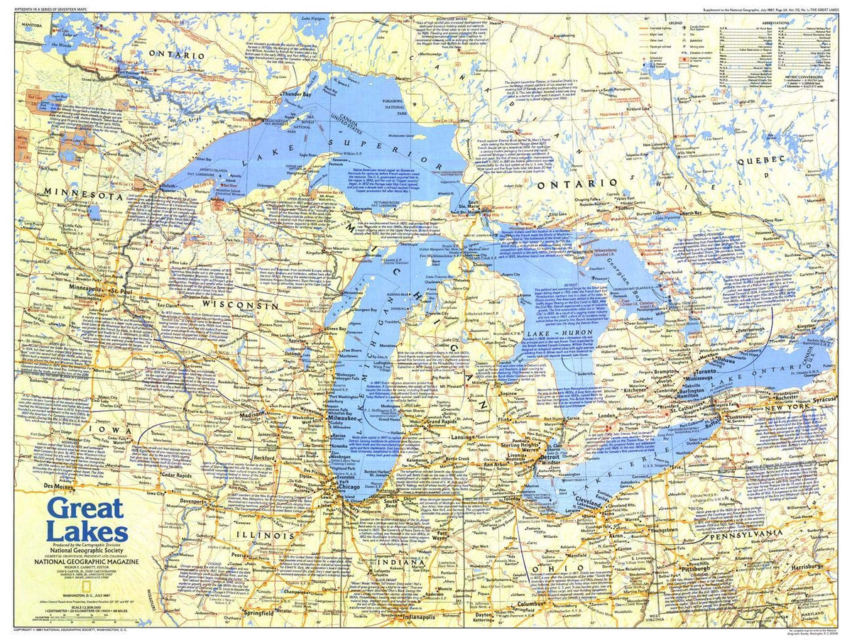 Historic Wall Map Series - 27.25 x 20.5 inches - Laminated U373