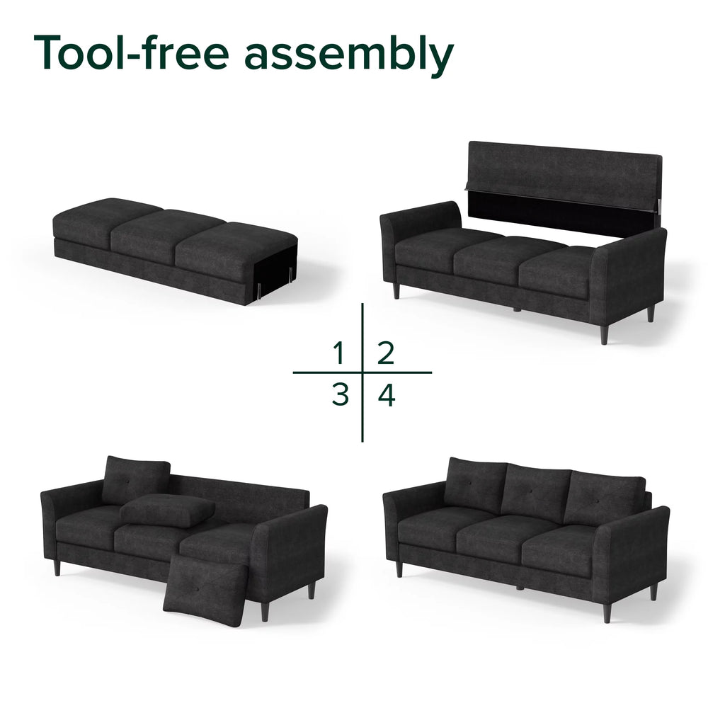 Black Sofa Couch Q424898