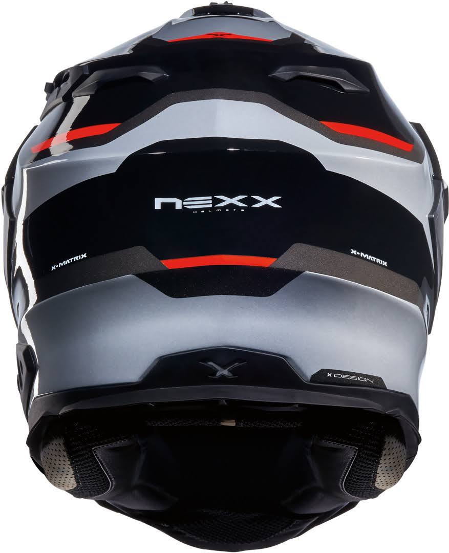 Black/Silver/Red Enduro Helmet U432733