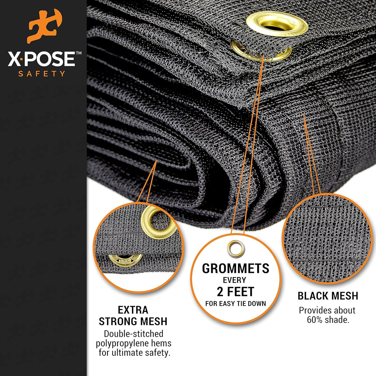 Heavy Duty Black Mesh Tarp 12' x 26' T229462