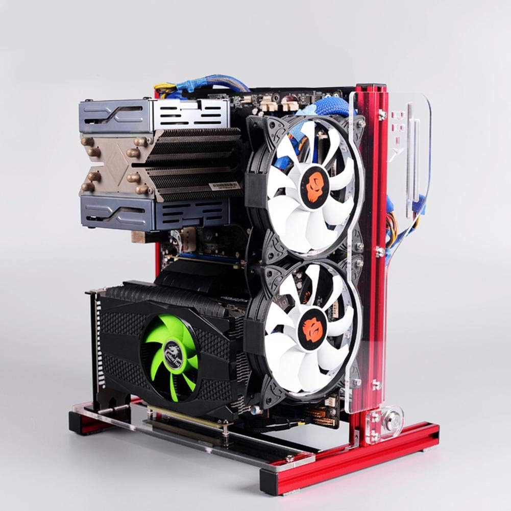 Open Aluminum Alloy Frame ATX PC Computer Chassis U603732