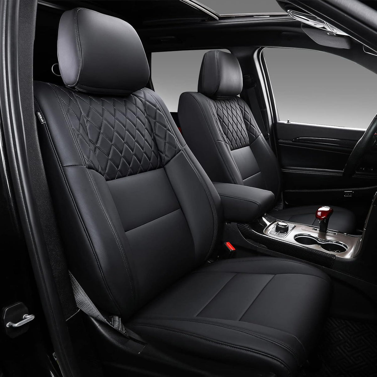 Jeep Grand Cherokee Seat Covers Full Set Black Z7944