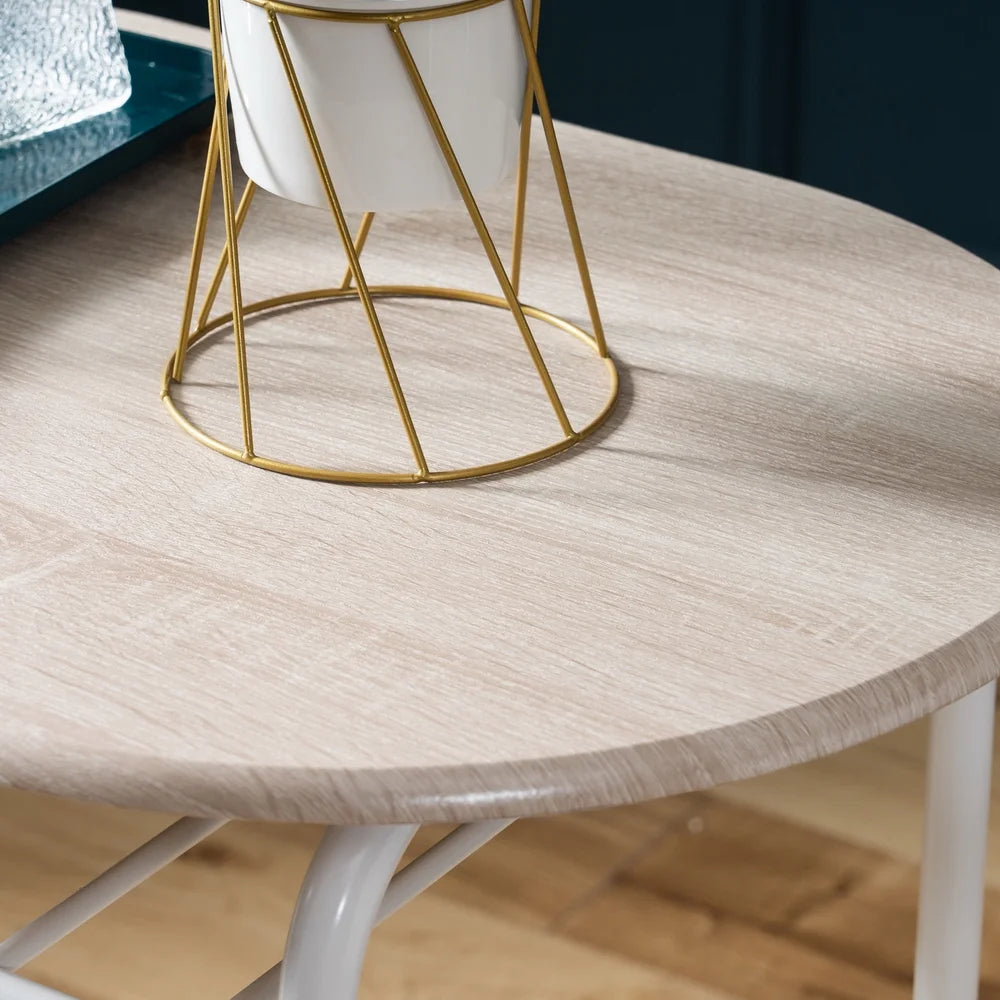 3 Pieces Dining Table Set with Chair for 2 H894635
