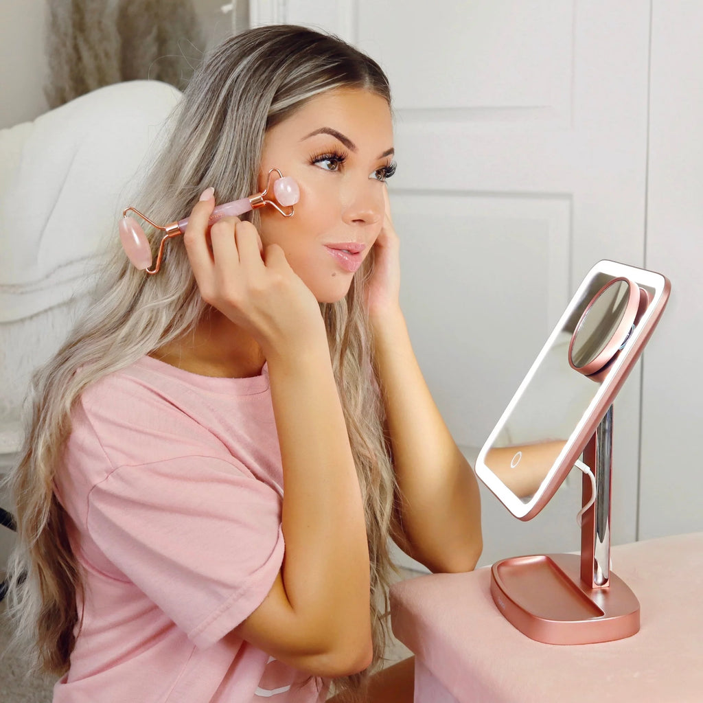 LED Makeup Vanity Mirror with 15x Magnifying Mirror J9241