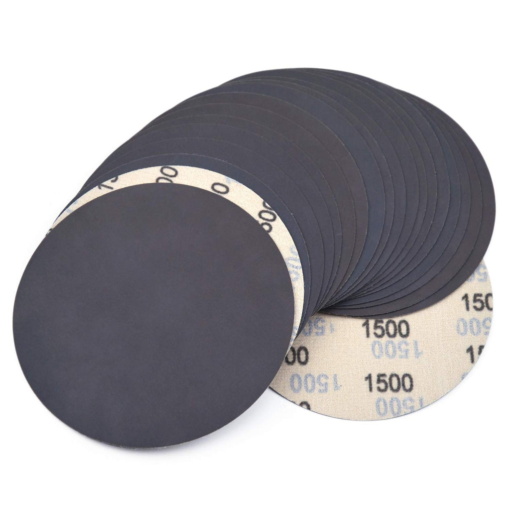 600 Grit Waterproof Hook & Loop Sanding Discs Silicon Carbide, 20-Pack U19682