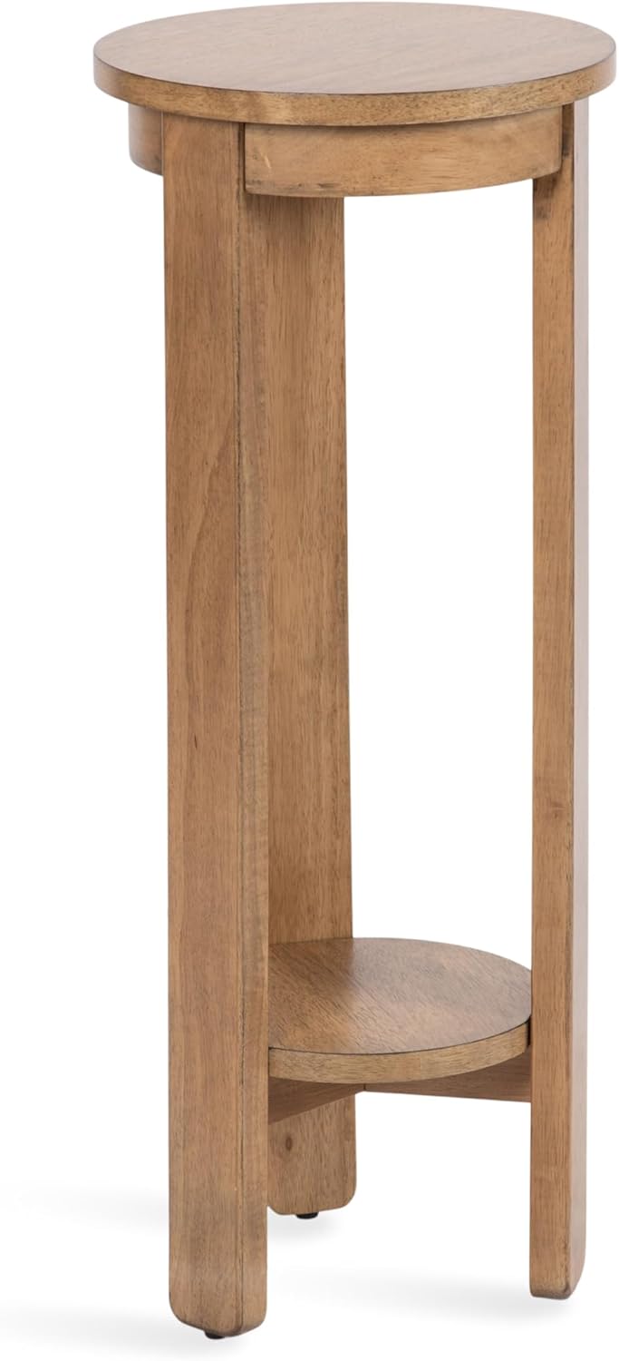 Natural Two-Tier Circle Plant Stand Z8002