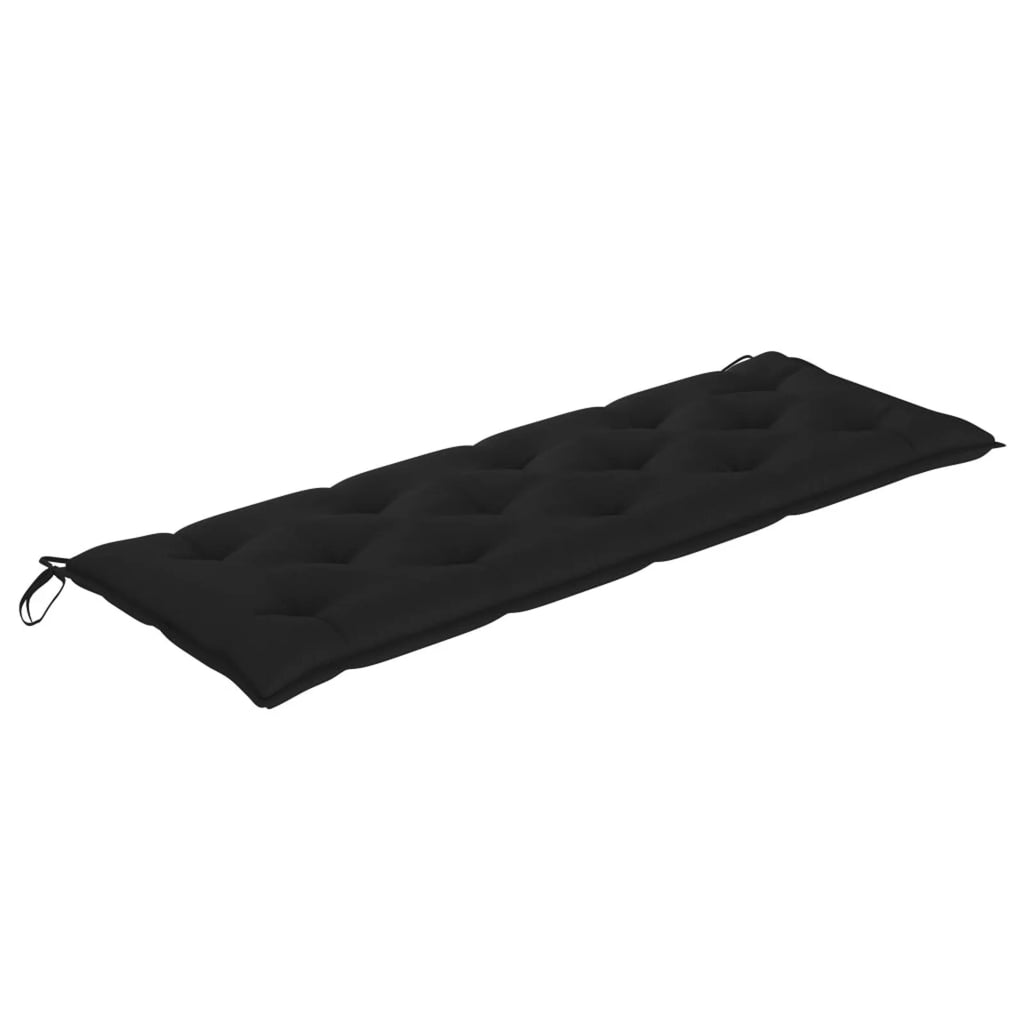 Black Cushion Teak Wood Garden Bench Q9402