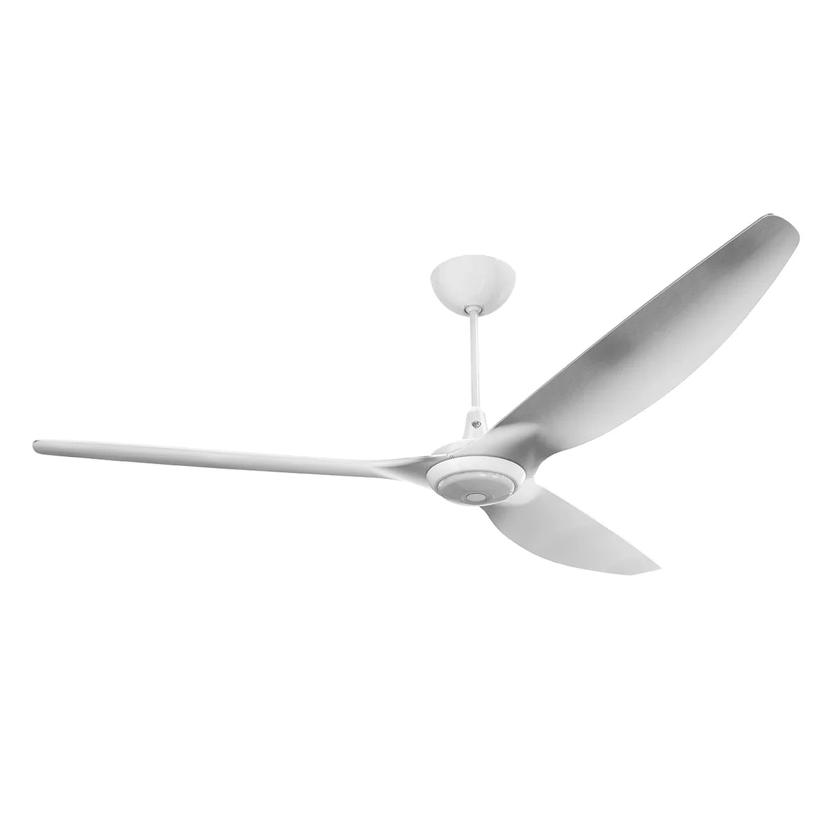 84 Ceiling Fan with Brushed Aluminum Blades and White Finish G883862