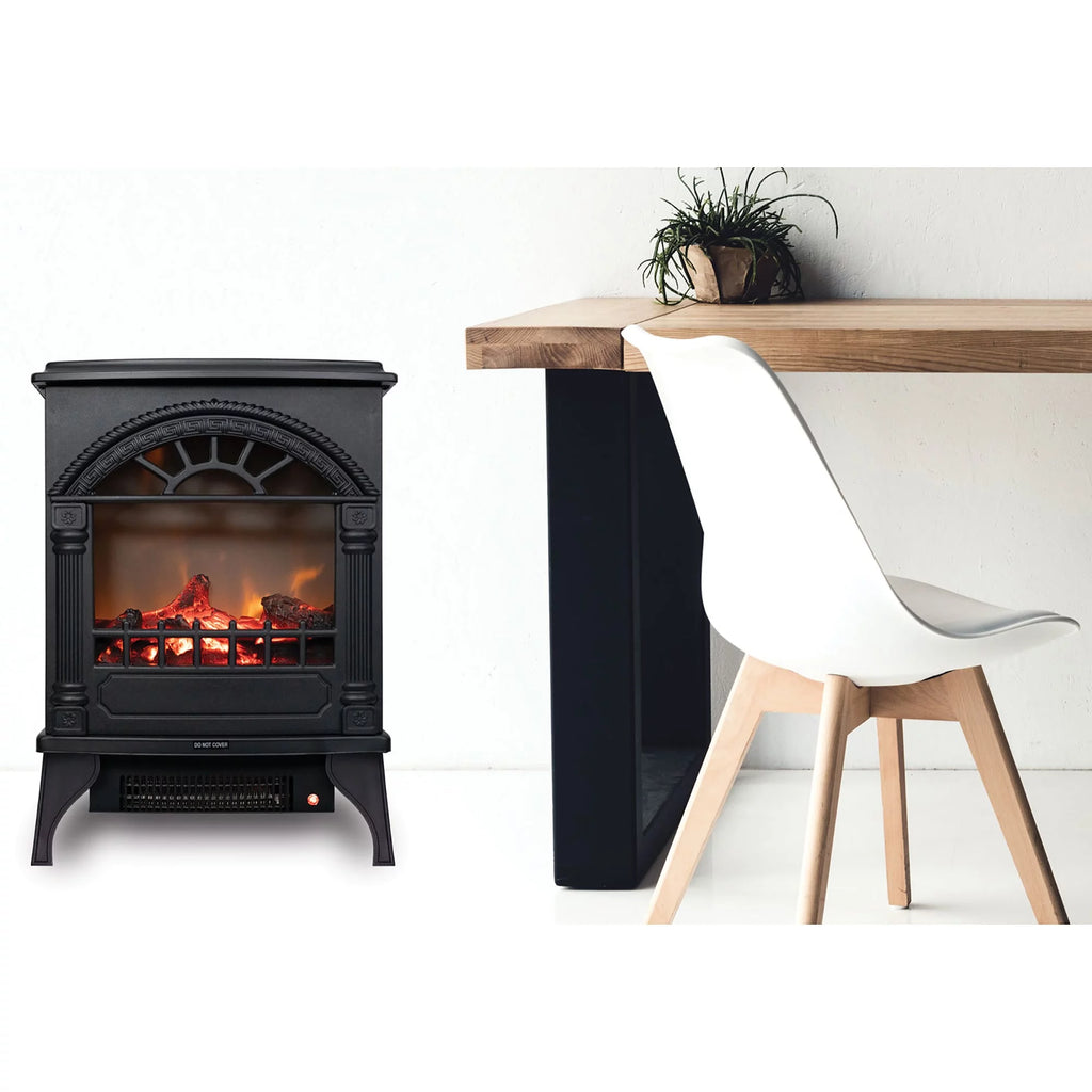 16" Freestanding Electric Fireplace Stove Heater J311