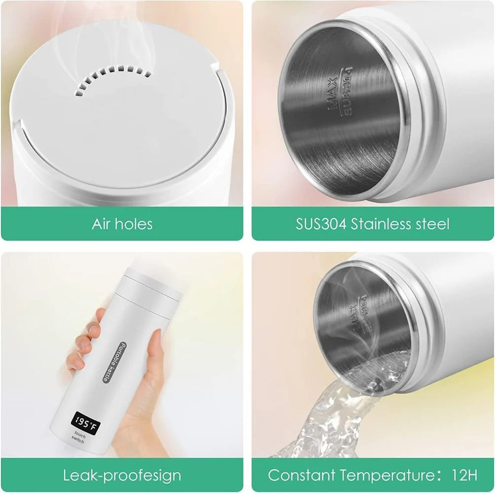 Portable Electric Kettle 380ml Temperature Settings U31483