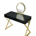 Black & Gold Mirrored Dresser J282