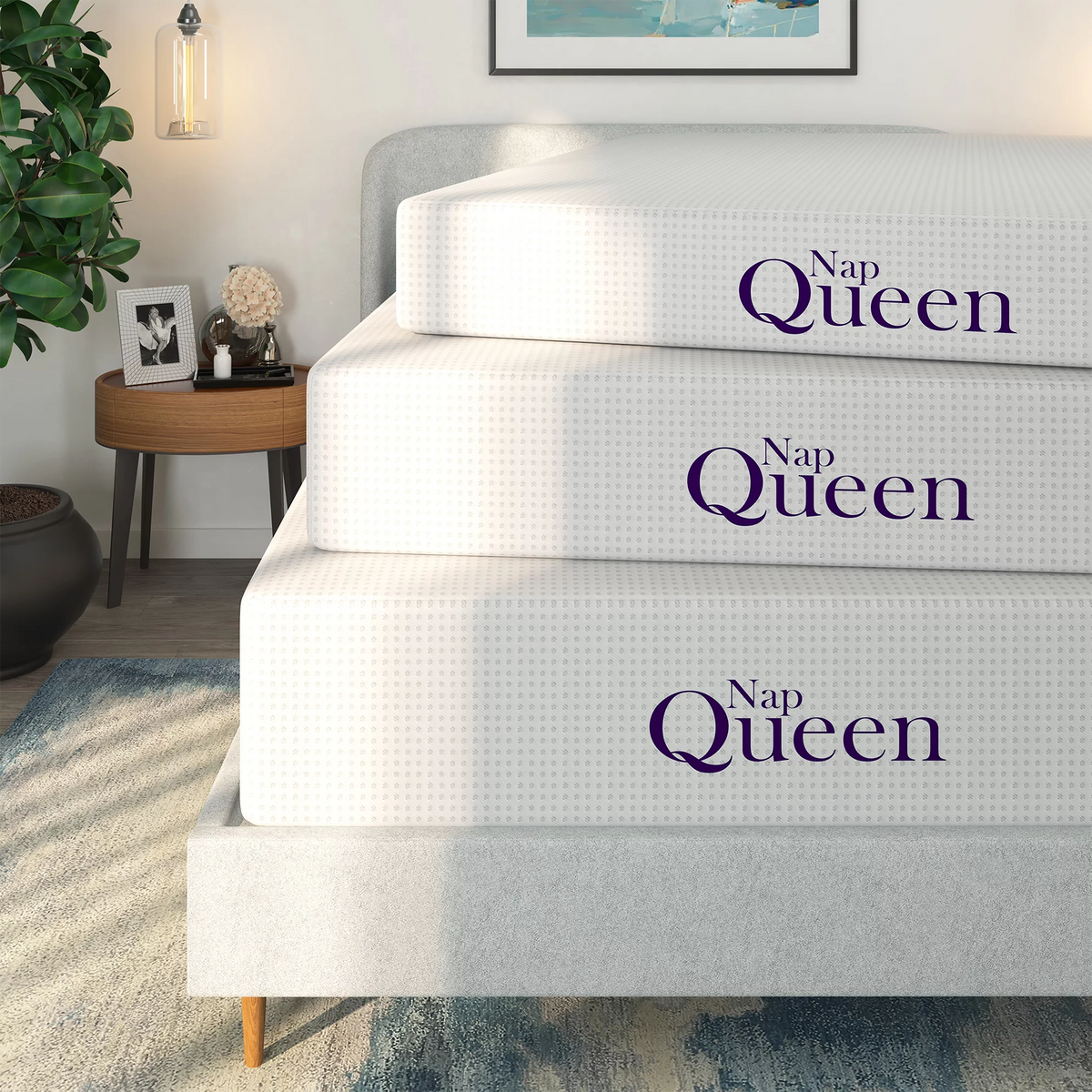 Twin 8" Charcoal Memory Foam Mattress C746