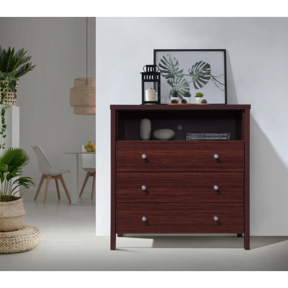 3-Drawer Dresser with Open Shelf Z6081