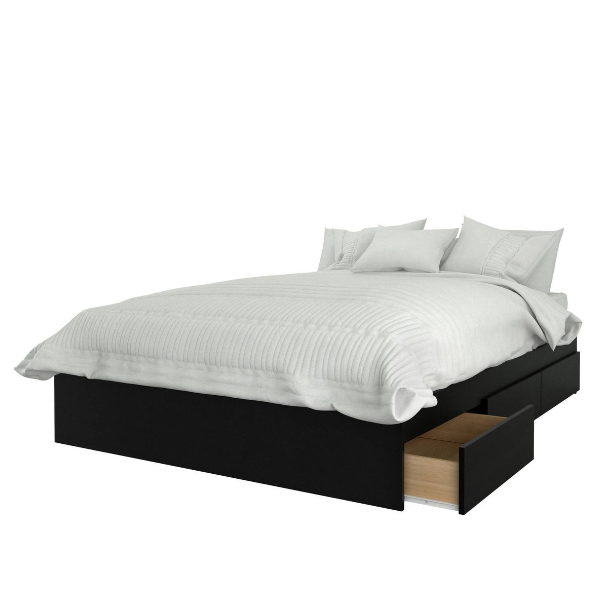 2 Piece Full Size Bedroom Set Black O3136