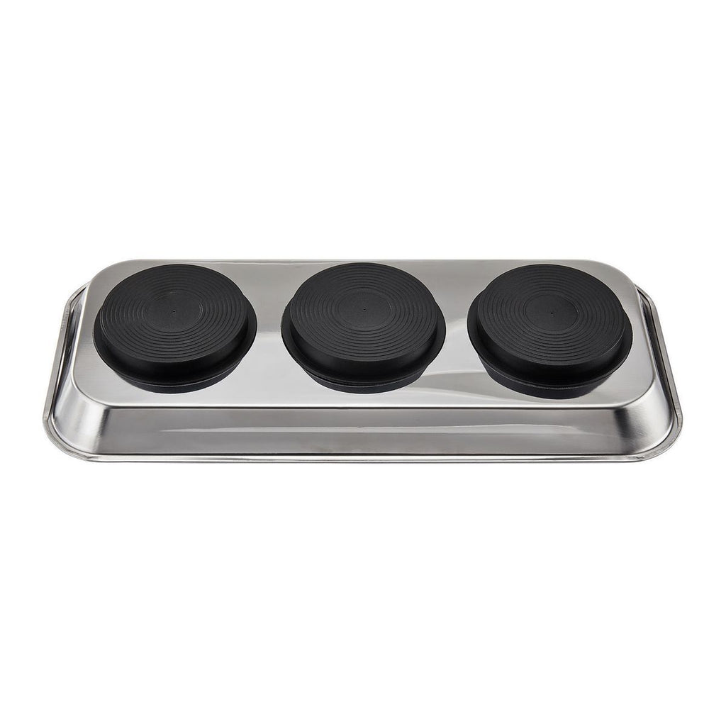 14-1/8 in. x 6-1/4 in. Magnetic Stainless Steel Parts Tray Q6663