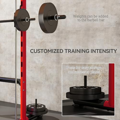 Adjustable Power Rack with Pull-Up Bar R6735