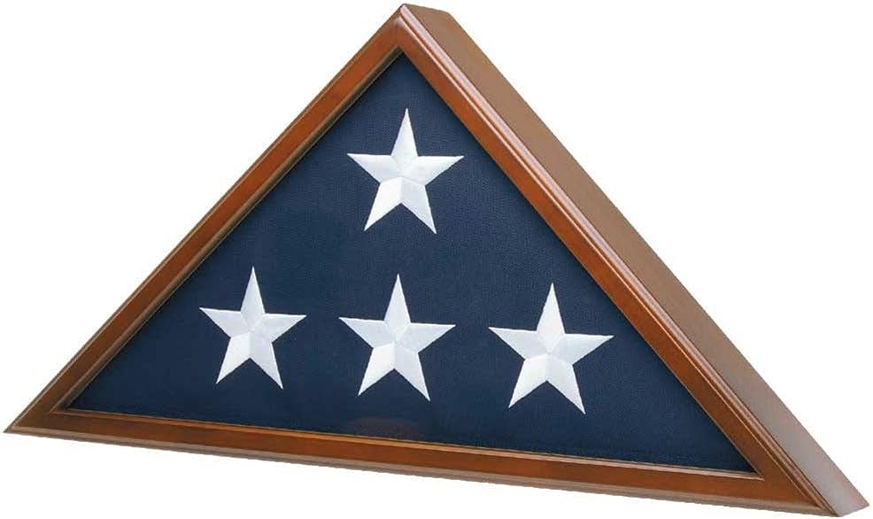 Burial Flag Case Walnut Finish A764