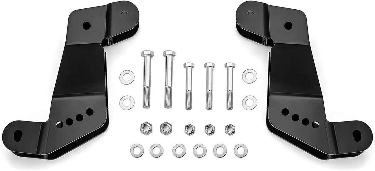 Front Caster Left & Right Geometry Correction Control Arm Drop Bracket Gloss Black A60425