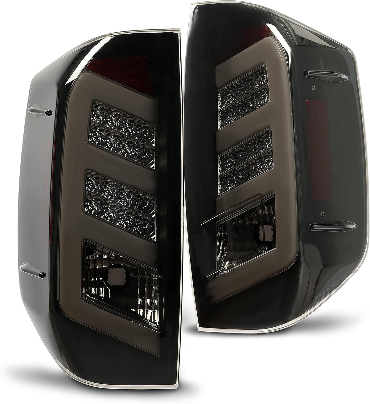 LED Tail Lights Black Smoke Pair Z7135
