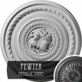 Pearl Ceiling Medallion Hand-Painted Pewter F611