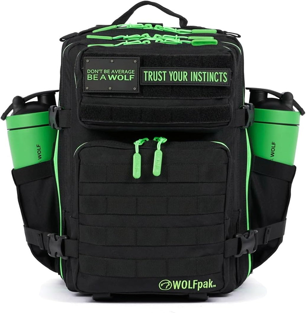25 L BackPack Black Neon Green A60680