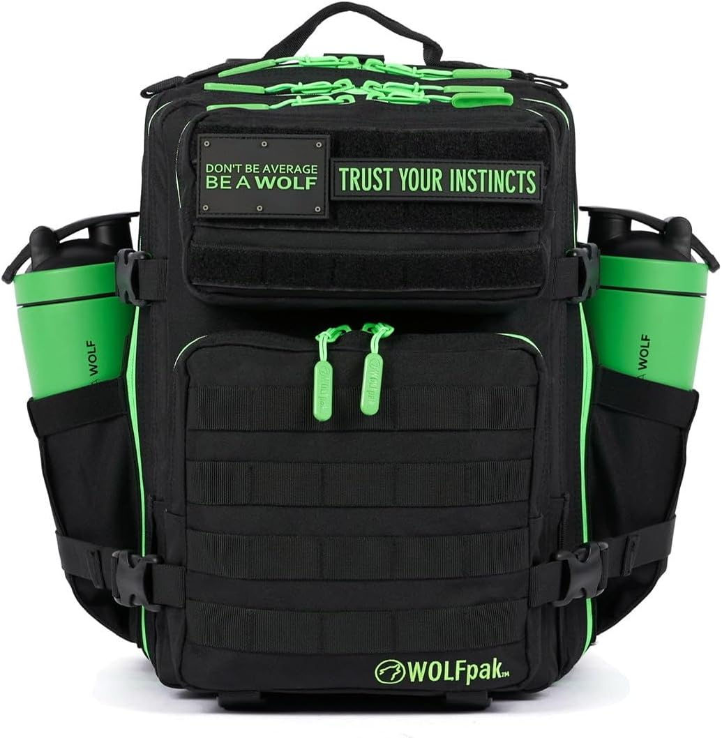25 L BackPack Black Neon Green A60680