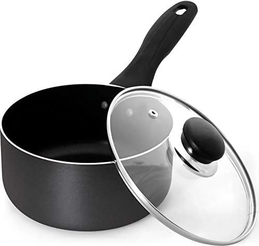 2 Quart Nonstick Saucepan with Glass Lid Q34736
