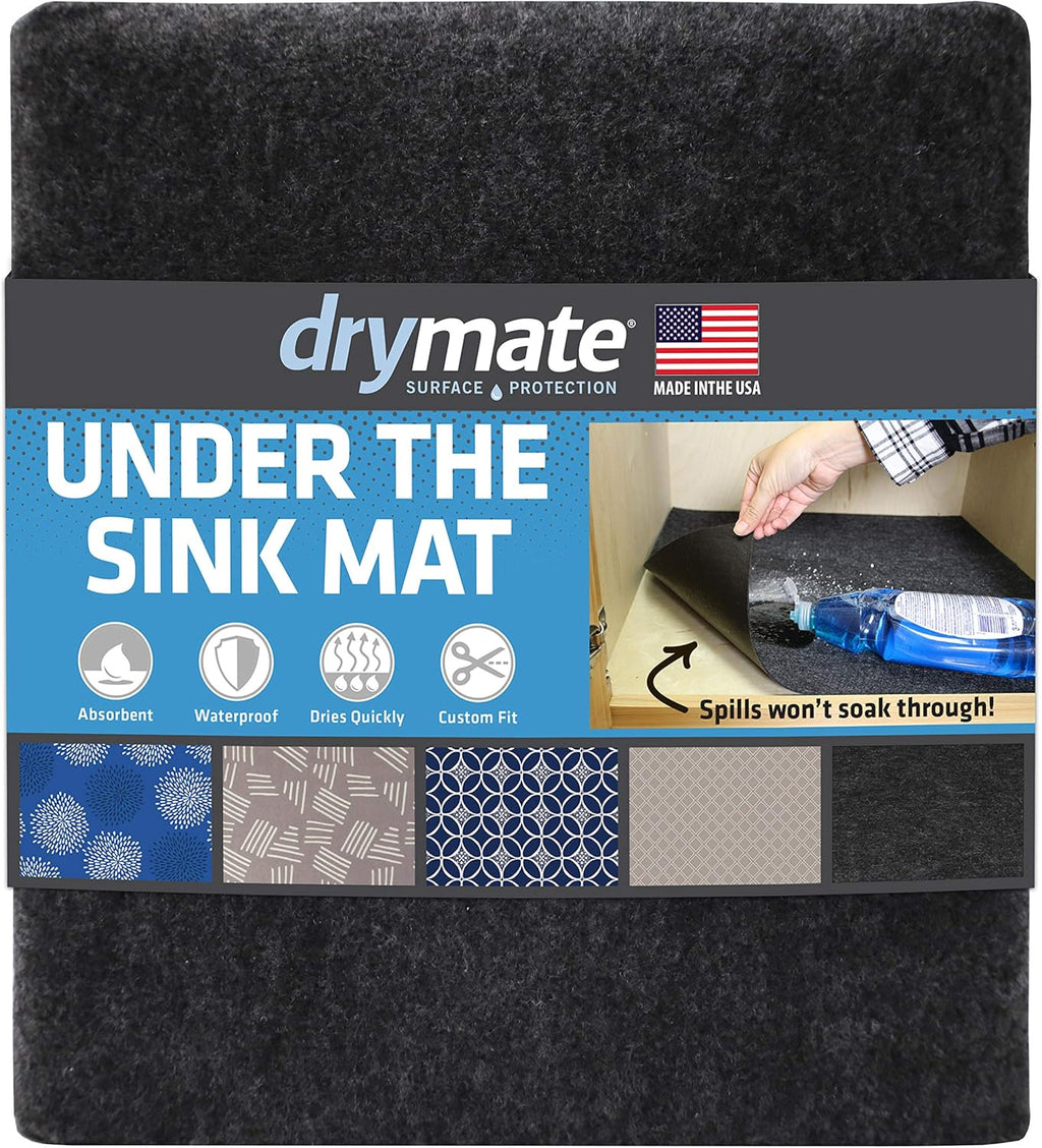 Charcoal Absorbent Waterproof Slip-Resistant Under Sink Mat B820964