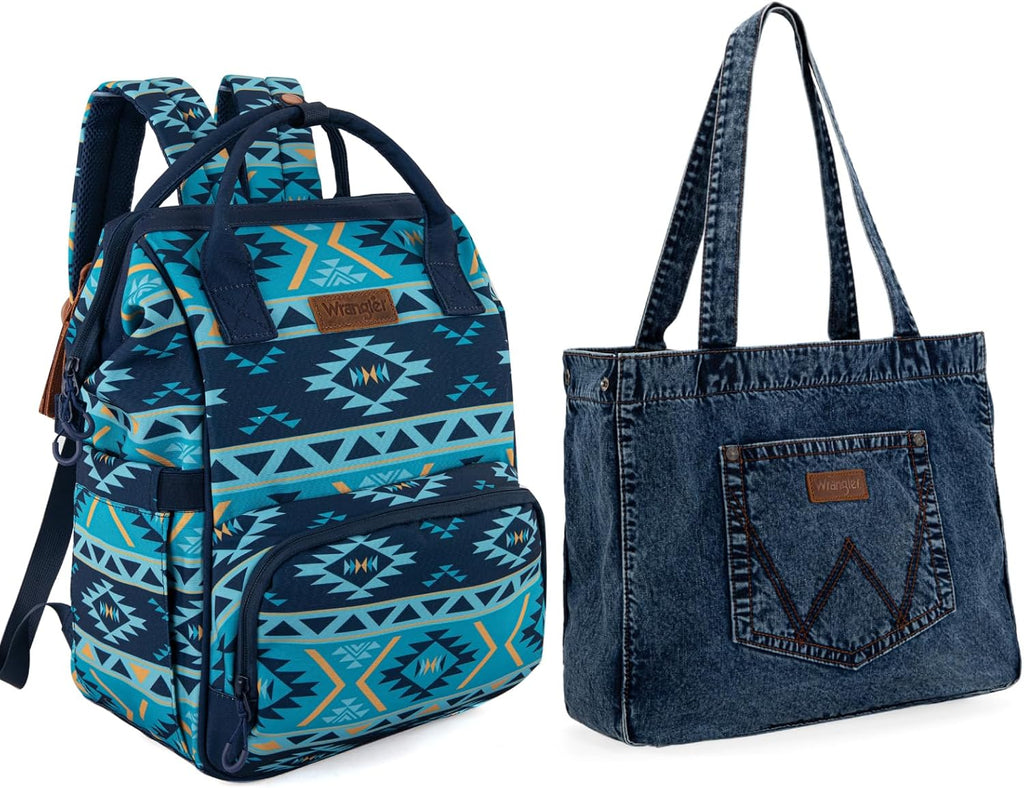 Denim Backpack and Tote Purses G3795