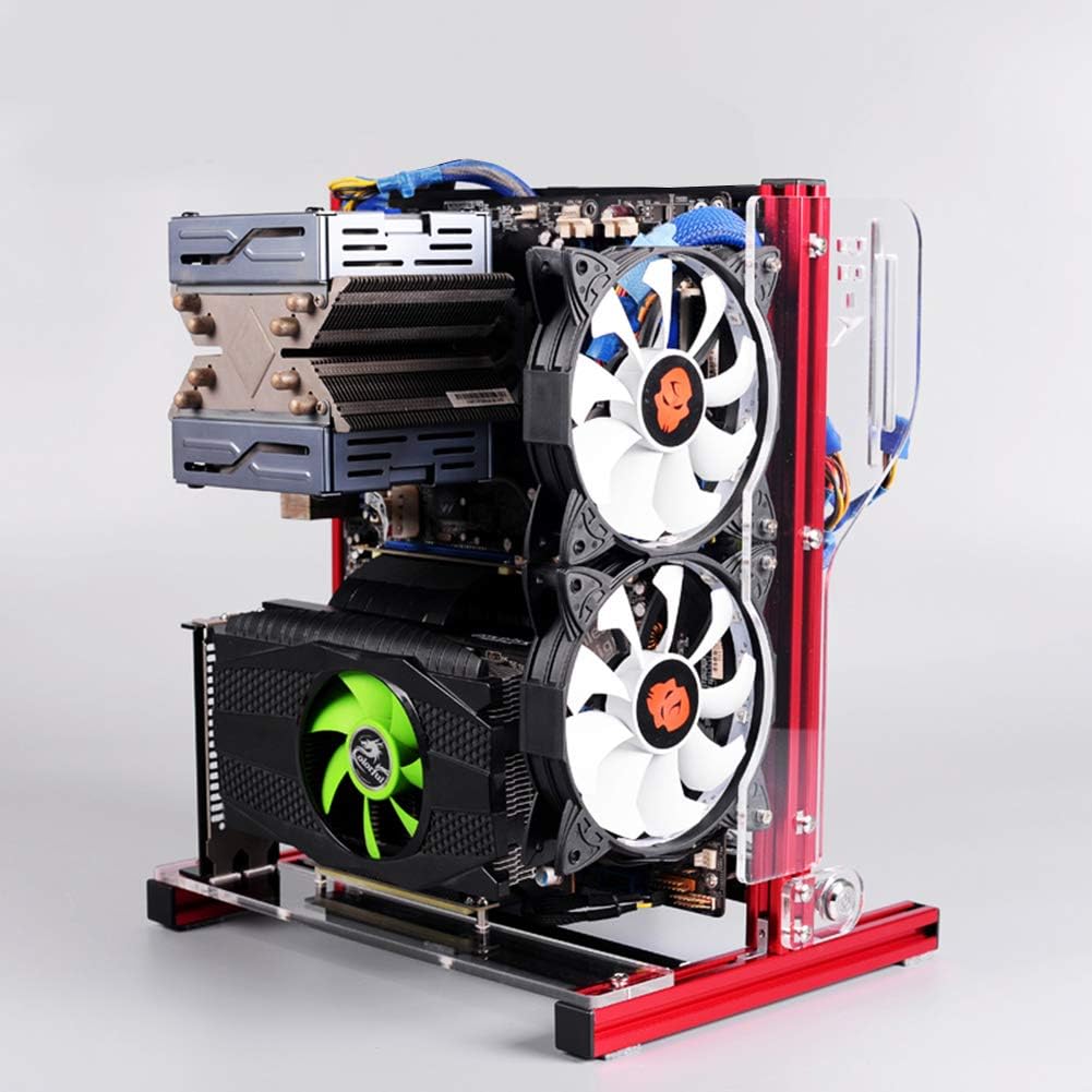 Open Aluminum Alloy Frame ATX PC Computer Chassis U603732