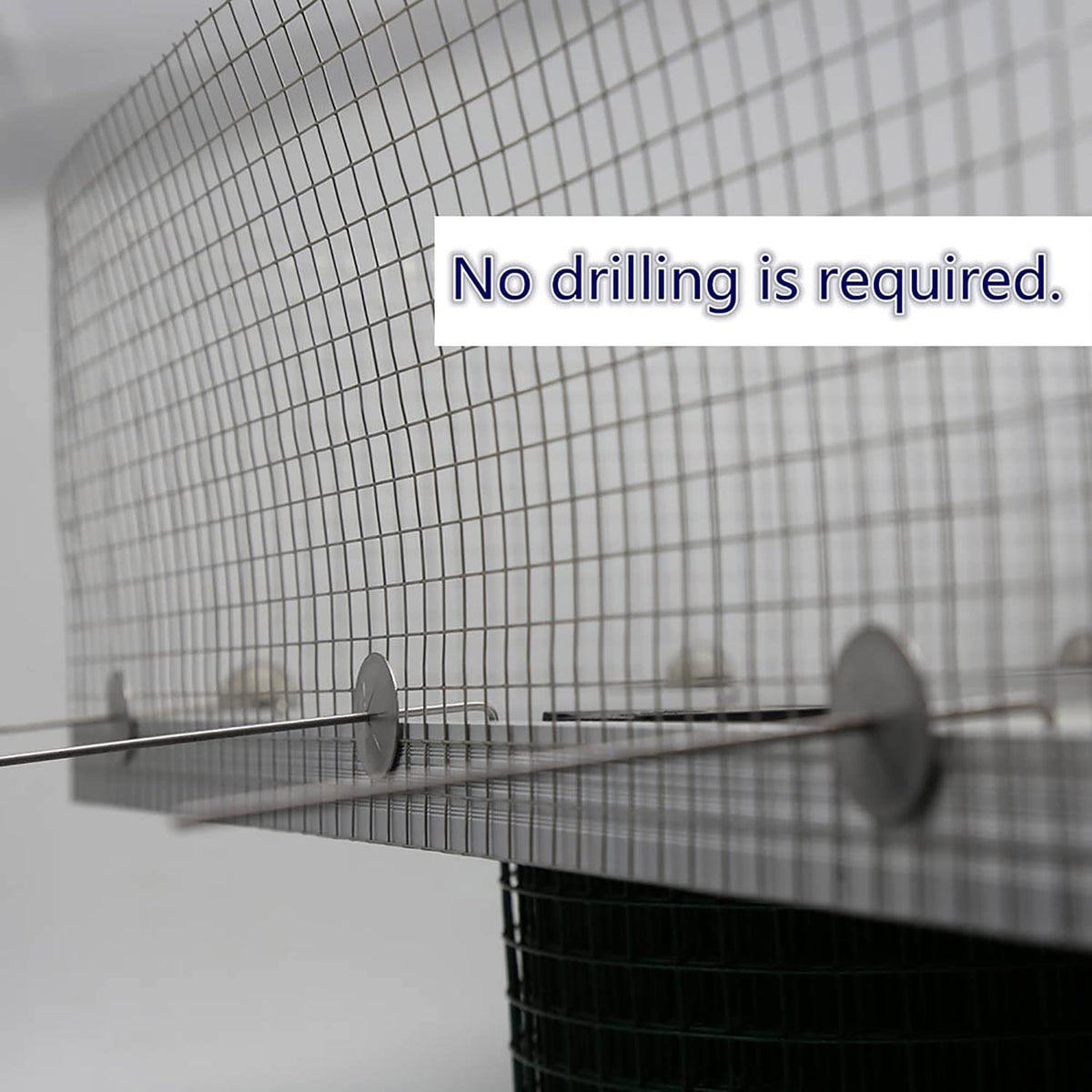 SS304 Stainless Steel Critter Guard 6in x 100ft with 100 Fastener Clips O8874