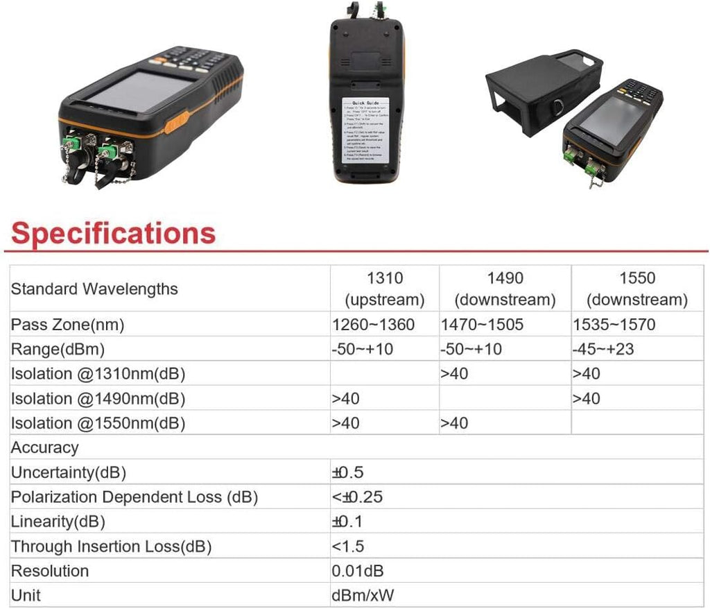 PON Power Meter with Visual Fault Locator M211141