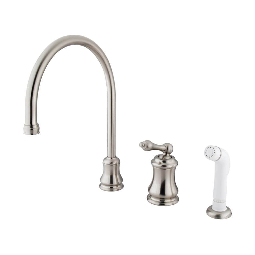 Single Handle Kitchen Faucet Satin Nickel V679